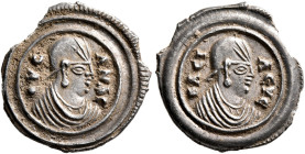 Ousanas I, circa 325-345. 3 Argyroi (Silver, 15 mm, 1.15 g, 12 h). OYC-ΑΝΑC Draped bust of Ousanas I to right, wearing tight-fitting head cloth and ci...