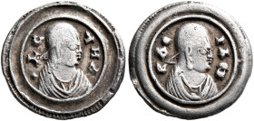 Ousanas I, circa 325-345. 3 Argyroi (Silver, 14 mm, 1.32 g, 12 h). OYC-ΑΝΑ Draped bust of Ousanas I to right, wearing tight-fitting head cloth and cir...