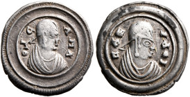 Ousanas I, circa 325-345. 3 Argyroi (Silver, 14 mm, 1.36 g, 12 h). O⅄C-ΑΝΑ Draped bust of Ousanas I to right, wearing tight-fitting head cloth and cir...