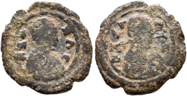 Ezanas, circa 345-380. Lepton (Bronze, 14 mm, 0.93 g, 12 h), pagan types, circa 345-360. ΗZA-NAC Draped bust of Ezanas to right, wearing tight-fitting...