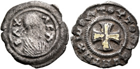 Noe, 5th century. 3 Argyroi (Gilt Silver, 14 mm, 0.58 g, 9 h), anonymous type. BA X-AC A Draped male bust to right, wearing tight-fitting head cloth a...