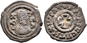 Noe, 5th century. 3 Argyroi (Gilt Silver, 14 mm, 0.92 g, 7 h), anonymous type. CA X-AC A Draped male bust to right, wearing tight-fitting head cloth a...