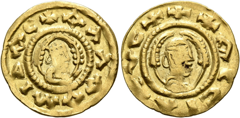 Alla Amidas/Armeha, before 540-550s. Chrysos (Gold, 18 mm, 1.61 g, 12 h). ✠ΑΛΛΑ ...