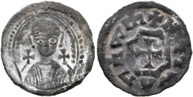 Hethasas/Hataza, circa 610s-630s. Lepton (Bronze, 16 mm, 1.05 g, 5 h), before 620 (?). Draped bust of Hethasas/Hataza facing, wearing tight-fitting he...