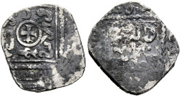 CRUSADERS. Christian Arabic Dirhams. Half Dirham (Silver, 13 mm, 1.38 g, 7 h), without mint and date. Cross pattée in center within linear circle flan...