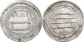 ISLAMIC, 'Abbasid Caliphate. Al-Mahdi, AH 158-169 / AD 775-785. Dirham (Silver, 24 mm, 2.77 g, 11 h), Jayy, AH 162 = 778/9. ‘lā ilāha illā / Allāh waḥ...