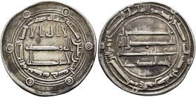 ISLAMIC, 'Abbasid Caliphate. Al-Mahdi, AH 158-169 / AD 775-785. Dirham (Silver, 24 mm, 2.87 g, 9 h), Jayy, AH 162 = 778/9. ‘lā ilāha illā / Allāh waḥd...