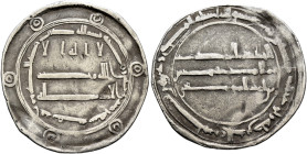 ISLAMIC, 'Abbasid Caliphate. Al-Mahdi, AH 158-169 / AD 775-785. Dirham (Silver, 24 mm, 2.46 g, 3 h), Ifriqiya, AH 165 = 781/2. ‘lā ilāha illā / Allāh ...