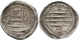 ISLAMIC, 'Abbasid Caliphate. Al-Mahdi, AH 158-169 / AD 775-785. Dirham (Silver, 24 mm, 2.92 g, 3 h), al-Muhammadiya, AH 168 = 784/5. ‘lā ilāha illā / ...