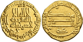 ISLAMIC, 'Abbasid Caliphate. temp. Al-Rashid, AH 170-193 / AD 786-809. Dinar (Gold, 18 mm, 4.12 g, 6 h), [Misr], AH 170 = 786/7. ‘lā ilāha illā / Allā...