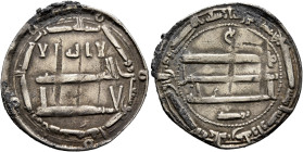 ISLAMIC, 'Abbasid Caliphate. temp. Al-Rashid, AH 170-193 / AD 786-809. Dirham (Silver, 25 mm, 2.55 g, 3 h), Ifriqiya, AH 171 = 787/8. ‘lā ilāha illā /...