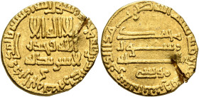 ISLAMIC, 'Abbasid Caliphate. temp. Al-Rashid, AH 170-193 / AD 786-809. Dinar (Gold, 18 mm, 3.93 g, 5 h), [Misr], AH 172 = 788/9. ‘lā ilāha illā / Allā...