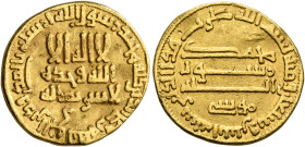 ISLAMIC, 'Abbasid Caliphate. temp. Al-Rashid, AH 170-193 / AD 786-809. Dinar (Gold, 19 mm, 3.94 g, 7 h), [Misr], AH 172 = 788/9. ‘lā ilāha illā / Allā...