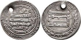 ISLAMIC, Persia (Pre-Seljuq). Saffarids. 'Amr ibn al-Layth, AH 265-288 / AD 879-901. Dirham (Silver, 23 mm, 3.00 g, 1 h), Nishapur, AH 282 = 895/6. ‘l...