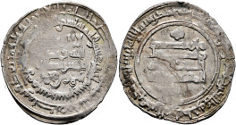 ISLAMIC, Persia (Pre-Seljuq). Saffarids. Ahmad ibn Muhammad (Abu Ja'far), AH 311-352 / AD 923-963. Dirham (Silver, 29 mm, 3.16 g, 6 h), Sijistan, AH 3...