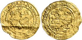 ISLAMIC, Seljuks. Great Seljuk. Rukn al-Din Barkiyaruq, AH 486-498 / AD 1093-1105. Dinar (Gold, 26 mm, 2.53 g, 12 h), Madinat al-Salam, AH 489 = 1096....