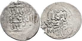 ISLAMIC, Seljuks. Rum. 'Ala al-Din Kay Qubadh III, AH 697-701 / AD 1298-1302. Dirham (Silver, 24 mm, 1.81 g, 4 h), Sivas(?). Within a square, ‘lā ilāh...
