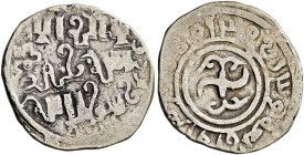 ISLAMIC, Mongols. Chaghatayid Khans. temp. Qaidu, AH 668-700 / AD 1270-1301. Dirham (Silver, 16 mm, 1.00 g), AH 664 (sic.) = 1265/6. Within a circle, ...
