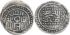 ISLAMIC, Mongols. Golden Horde. Möngke (Mengu) Timur, AH 665-679 / AD 1267-1280. Dirham (Silver, 21 mm, 1.43 g, 3 h), Bulghar, AH 673 = 1274/5. Within...