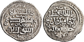 ISLAMIC, Mongols. Golden Horde. Jani Beg (Jambek), AH 743-758 / AD 1342-1357. Dinar (Silver, 19 mm, 2.67 g, 7 h), Baghdad, struck under the Jalayrid r...
