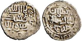 ISLAMIC, Mongols. Ilkhanids. Sulayman, AH 739-746 / AD 1339-1346. 1/2 Dirham (Silver, 12 mm, 0.33 g), AH [7]41 = 1340/1. Within a circle, ‘al-sulṭān k...