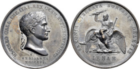FRANCE, Premier Empire. Napoléon I, 1804-1814, 1815. Medal 1806 (Bronze, 41 mm, 34.77 g, 12 h), on the Battle of Jena on 14 October. By L. Manfredini....