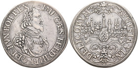 GERMANY. Augsburg (Stadt). Taler 1642 (Silver, 43 mm, 28.47 g, 12 h), in the name of Ferdinand III, holy Roman emperor (1637-1657). IMP CAES FERD III ...
