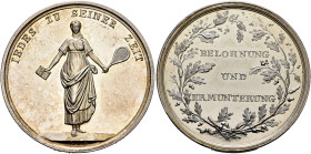 GERMANY. Brandenburg-Preußen. Friedrich Wilhelm III, 1797-1840. Medal (Silver, 30 mm, 9.14 g, 12 h), by Loos, no date (circa 1800). IEDES ZU SEINER ZE...