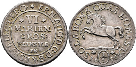 GERMANY. Braunschweig-Calenberg-Hannover. Ernst August, 1679-1698. 1/6 Taler 1696 (Silver, 23 mm, 3.28 g, 12 h). ✱ERN:AUG•D•G•D•B&L•S•R•I•ELECT:EP:O a...