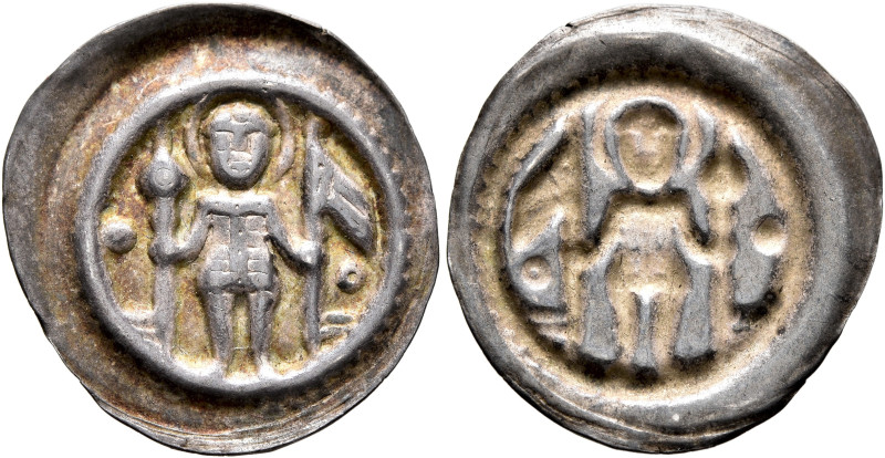GERMANY. Magdeburg (Erzbistum). 1270/1280. Bracteate (Silver, 20 mm, 0.63 g). St...