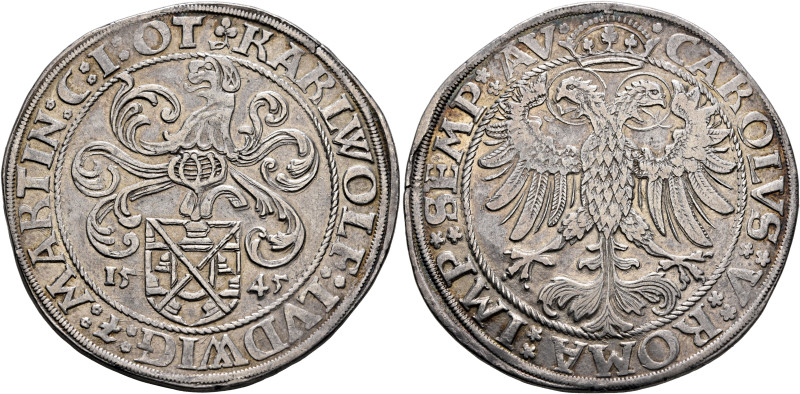 GERMANY. Öttingen, Grafschaft. Karl Wolfgang, Ludwig XV and Martin, 1534-1546. T...