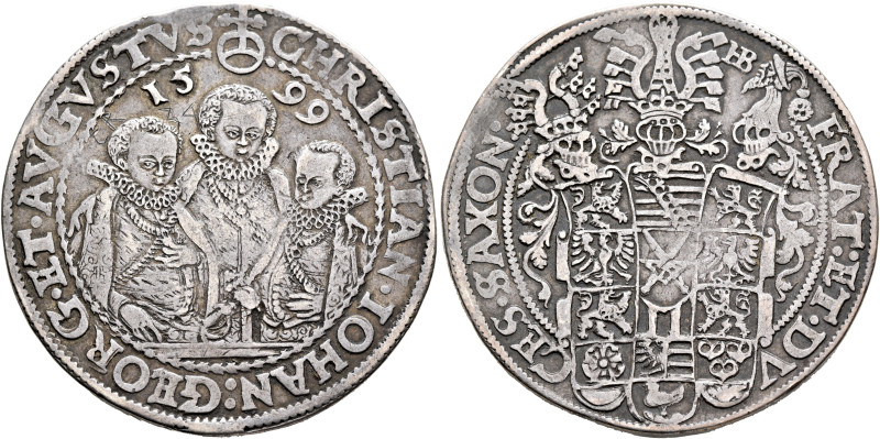 GERMANY. Sachsen-Albertinische Linie. Christian II, Johann Georg, and August, 15...