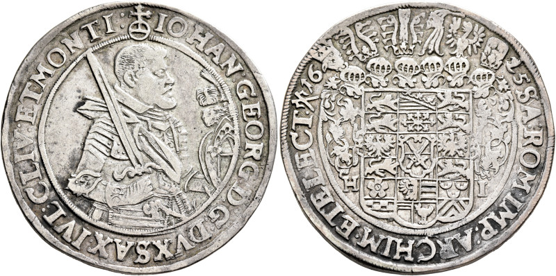 GERMANY. Sachsen-Albertinische Linie. Johann Georg I, 1615-1656. Taler 1625 (Sil...