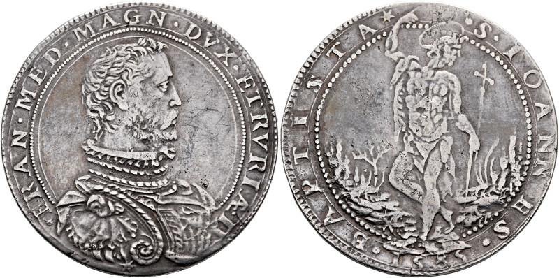 ITALY. Toscana (Granducato). Francesco I de Medici, 1574-1587. Piastra 1585 (Sil...
