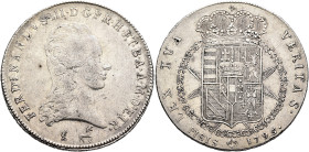 ITALY. Toscana (Granducato). Ferdinando III, 1790-1801. Francescone 1795 (Silver, 41 mm, 27.41 g), Pisa. FERDINANDVS•III•D•G•P•R•H•ET•B•A•A•,•D•ETRVR•...