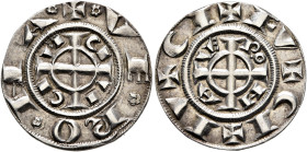 ITALY. Verona. 1218-1250. Grosso da 20 Denari Piccoli (Silver, 19 mm, 1.56 g, 4 h). ✠✱VE✱RO✱NA✱ Cross dividing interior legend CI-VI-CI-V F. Rev. ✠CI✠...
