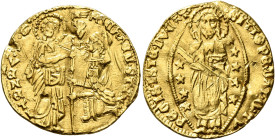 ITALY. Venezia (Venice). Michele Steno, 1400-1413. Ducato (Gold, 21 mm, 3.15 g, 8 h). MIChAEL•STEN / DVX / •S•M•VENETI St. Mark standing right, holdin...