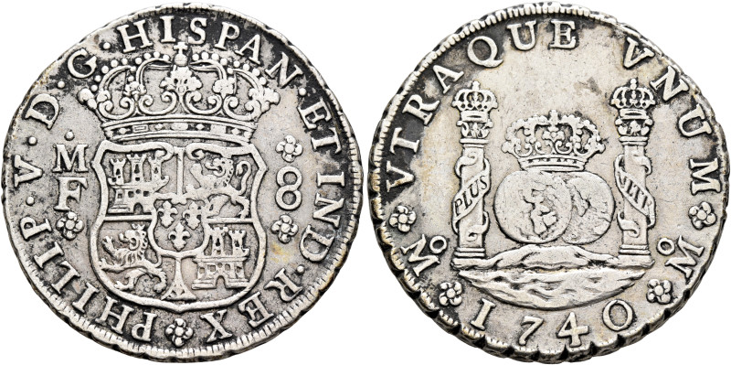 MEXICO, Colonial. Felipe V, king of Spain, second reign, 1724-1746. 8 Reales 174...
