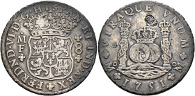 MEXICO, Colonial. Ferdinand VI, king of Spain, 1746-1759. 8 Reales 1751 (Silver, 39 mm, 26.60 g), Ciudad de México (Mexico City). FERDND•VI•D•G•HISPAN...