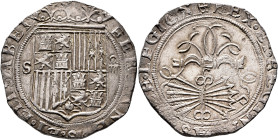 SPAIN, Castile & León. Fernando V & Isabel I (Los Reyes Católicos - the Catholic royals), 1474-1504. 4 Reales (Silver, 32 mm, 13.64 g, 2 h), Sevilla. ...