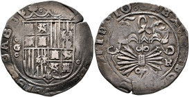 SPAIN, Castile & León. Fernando V & Isabel I (Los Reyes Católicos - the Catholic royals), 1474-1504. 2 Reales (Silver, 28 mm, 6.52 g, 4 h), Granada. [...