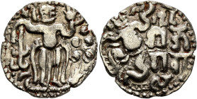 SRI LANKA (CEYLON), Native coinages. Vijaya Bahu I, 1055-1110. Kahavanu (Electrum, 21 mm, 4.16 g, 11 h), struck after the expulsion of the Cholas from...