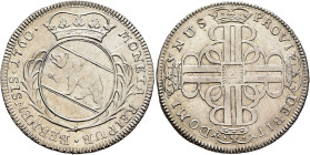 SWITZERLAND. Bern, Stadt. 1/4 Taler 1760 (Silver, 30 mm, 8.12 g). MONETA REIPUB•BERNENSIS•1760• Crowned coat of arms. Rev. DOMI-NUS - PROVI-DEBIT Larg...