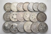A lot containing 19 silver coins. All: South America. Fine to good very fine. LOT SOLD AS IS, NO RETURNS. 19 coins in lot.


From a Swiss collectio...