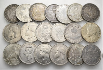 A lot containing 19 silver coins. All: South America. Very fine to good very fine. LOT SOLD AS IS, NO RETURNS. 19 coins in lot.


From a Swiss coll...