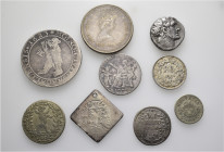 A lot containing 9 silver and brass coins. Mostly Switzerland. Fine to good very fine. LOT SOLD AS IS, NO RETURNS. 9 coins in lot.


From a Swiss c...