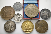 A lot containing 8 silver, bronze and gilt bronze medals. All: Switzerland. Good very fine to extremely fine. LOT SOLD AS IS, NO RETURNS. 8 medals in ...