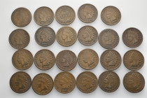 A lot containing 23 copper coins. All: US One Cents. Fine to very fine. LOT SOLD AS IS, NO RETURNS. 23 coins in lot.


Ex Leu Web Auction 26, 8-13 ...