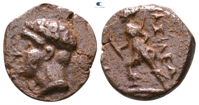 Kings of Illyria. Uncertain mint. Ballaios 217-182 BC. 
Ae

14mm., 2,21g.

...