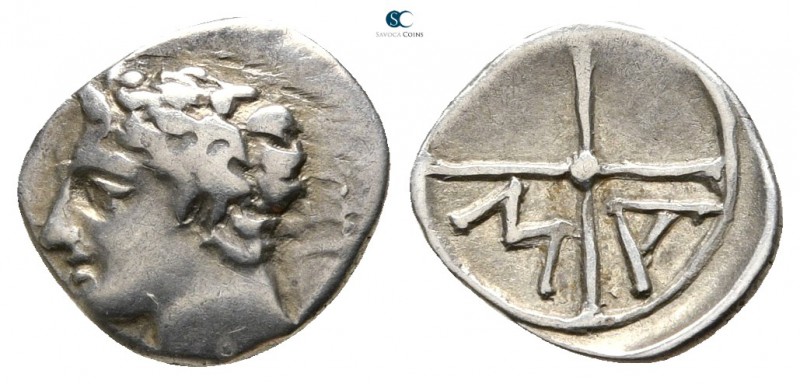 Gaul. Massalia circa 121-49 BC. 
Obol AR

10mm., ,56g.



very fine
